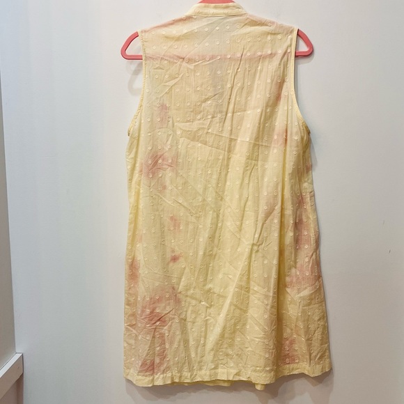 ivy Jane sleeveless ivory embroidered flower dress v neck size Large - Picture 6 of 10